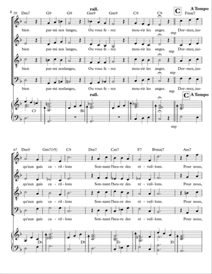 MON SABOT DE NOËL 4-Part scores gallery preview page 4