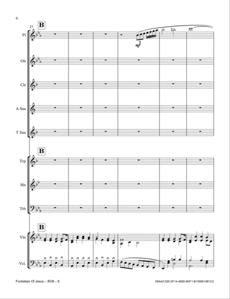 Footsteps Of Jesus Footsteps Of Jesus Full Orchestra scores gallery preview page 6