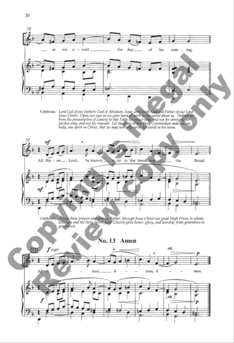 Mass of the Holy Trinity 4-Part scores gallery preview page 20