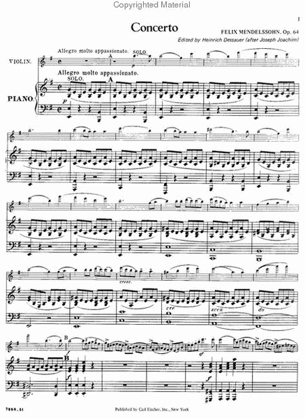 Concerto For Violin And Piano