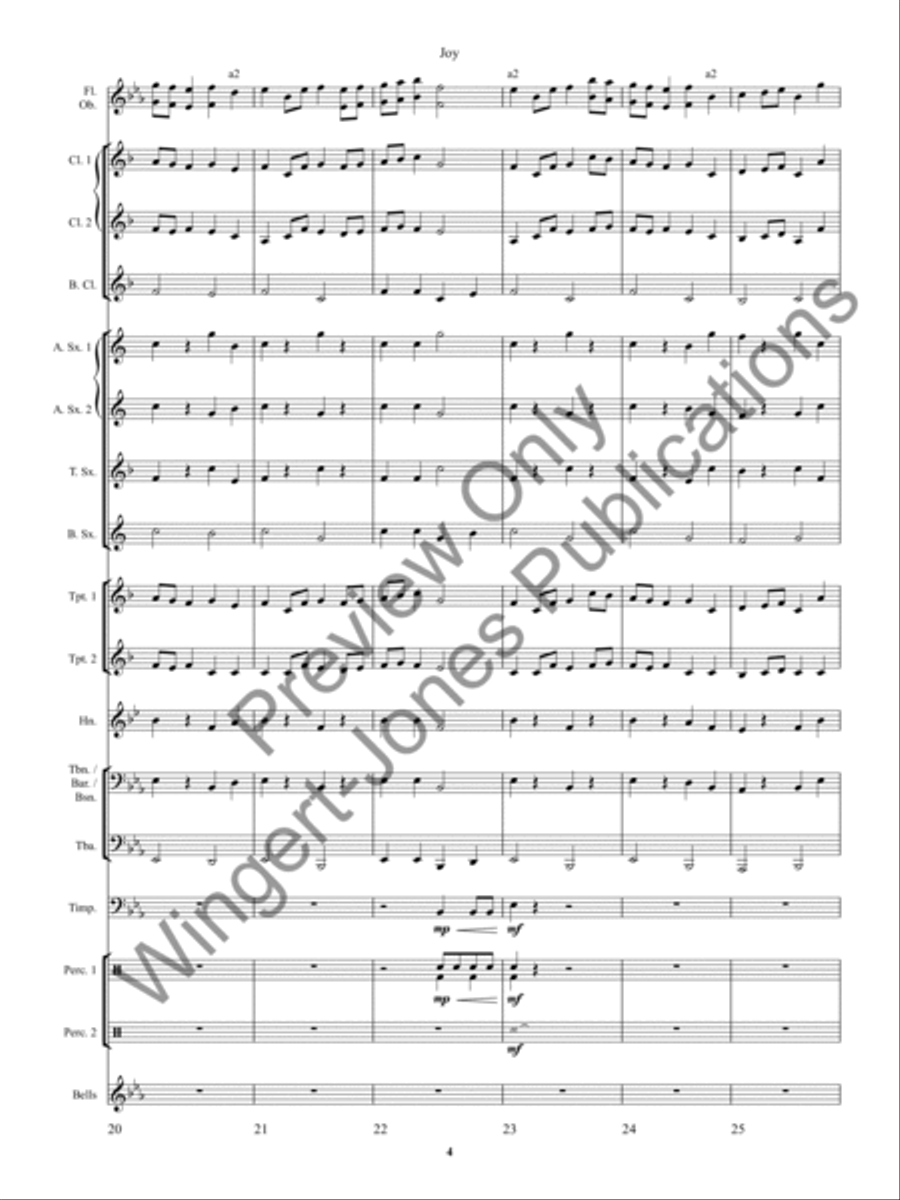 Joy Concert Band scores gallery preview page 8