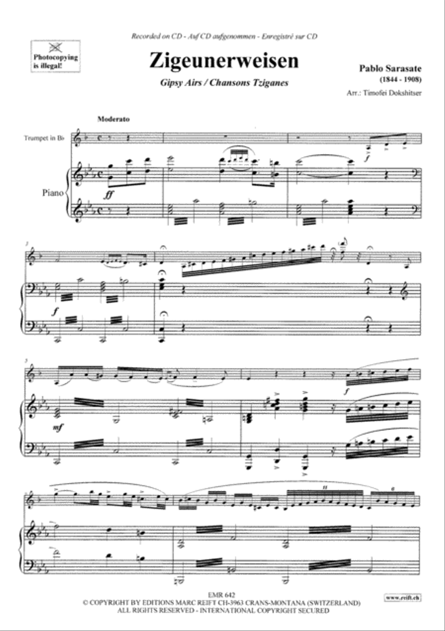 Zigeunerweisen Zigeunerweisen Cornet scores gallery preview page 4