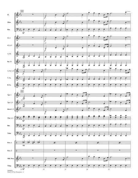 March Of The Olympians - Conductor Score (Full Score)