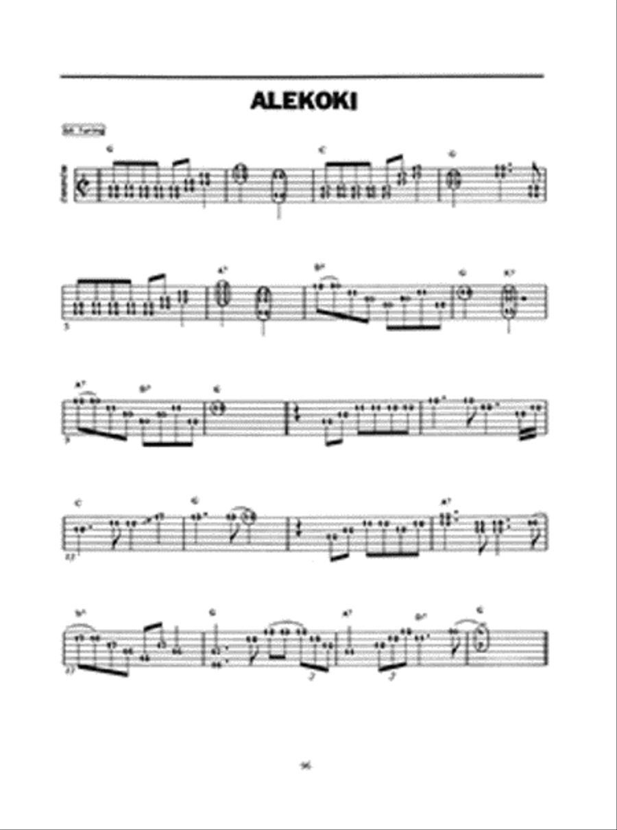 The Art of Hawaiian Steel Guitar Steel Guitar scores gallery preview page 3
