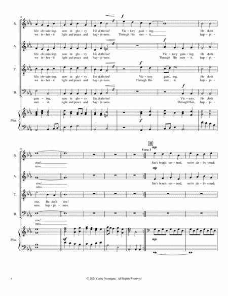 Praise the Savior, Now and Ever (SATB Choir), with Optional Keyboard, Bb Trumpet image number null
