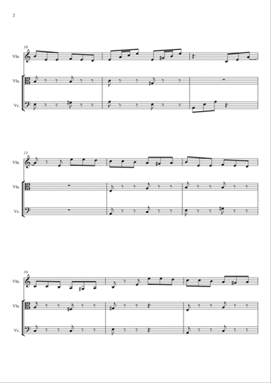 LA CAMPANELLA String Trio scores gallery preview page 2