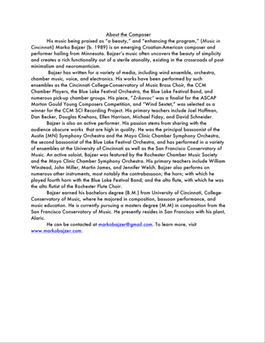 Sinistra for Brass Quintet Brass Quintet scores gallery preview page 3