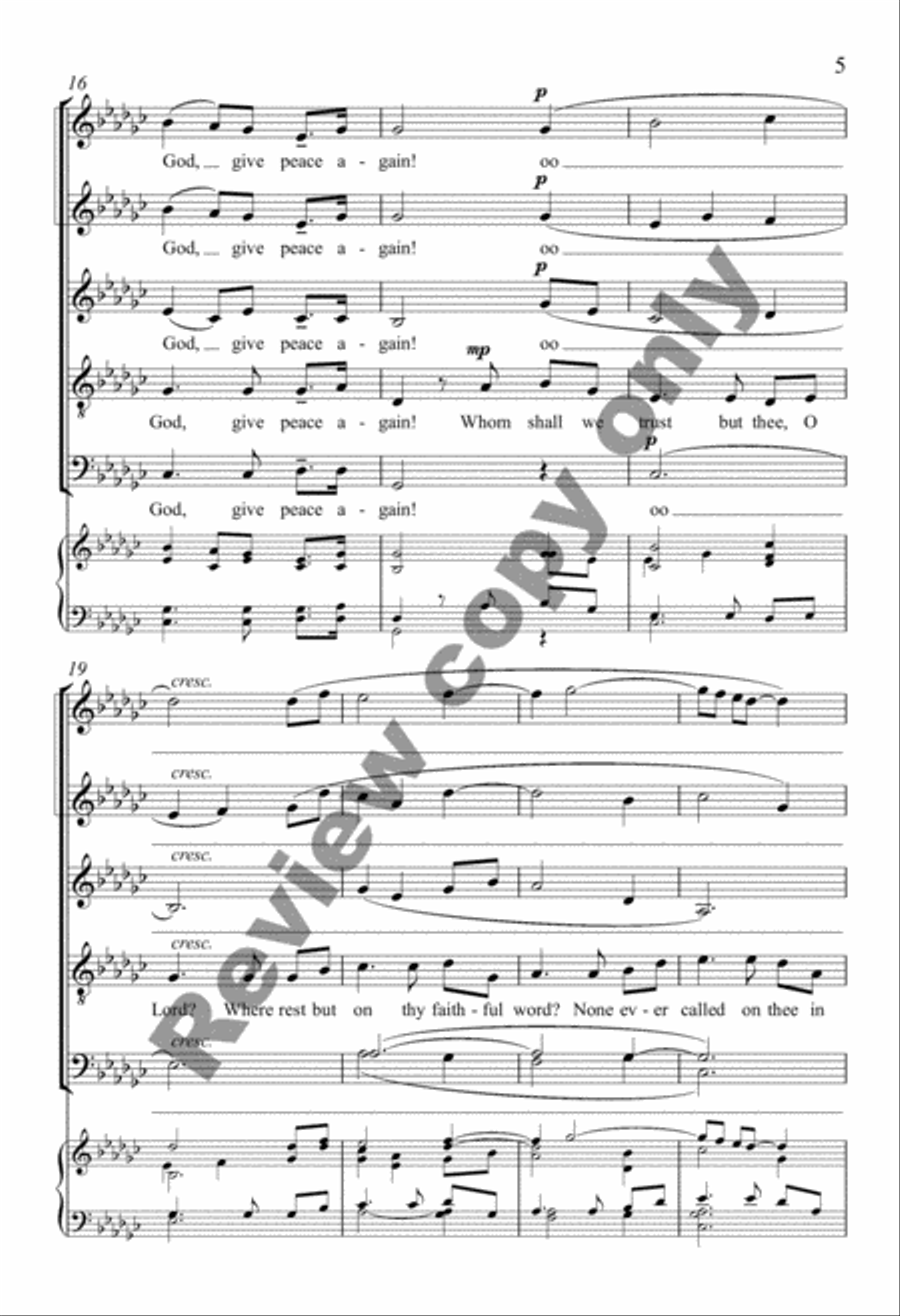 A Hymn for Peace A Hymn for Peace SSATB scores gallery preview page 15