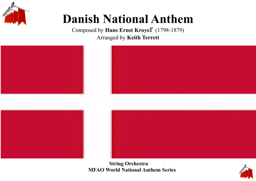 Danish National Anthem for String Orchestra MFAO World National Anthem Series image number null