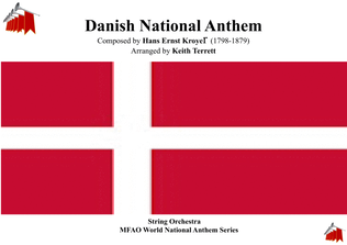 Book cover for Danish National Anthem for String Orchestra MFAO World National Anthem Series