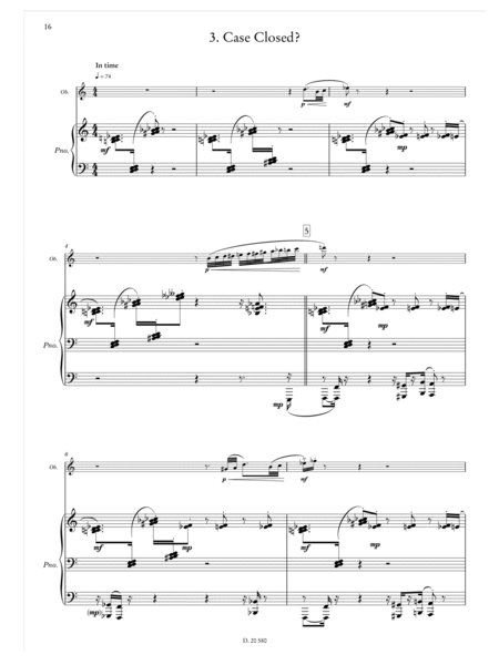 Decisions fur Oboe (Klarinette) und Klavier