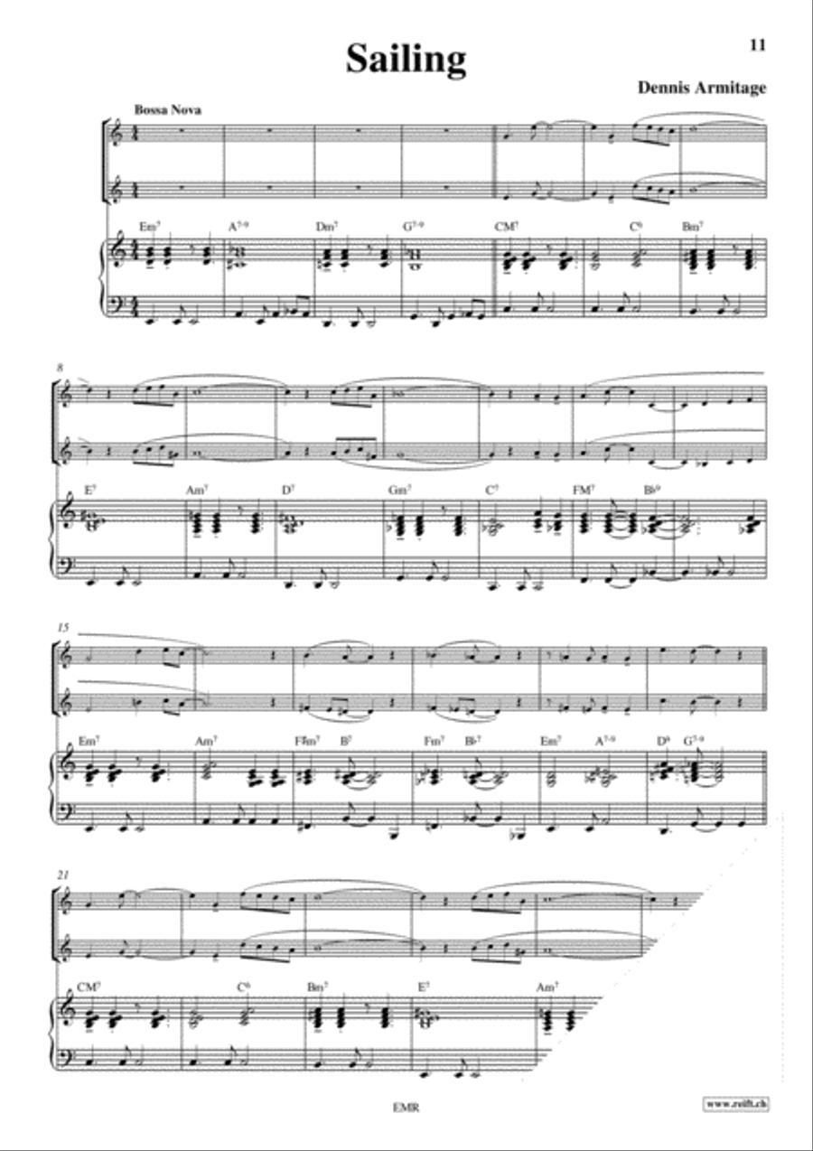 Bossa Nova Bossa Nova Woodwind Ensemble scores gallery preview page 6