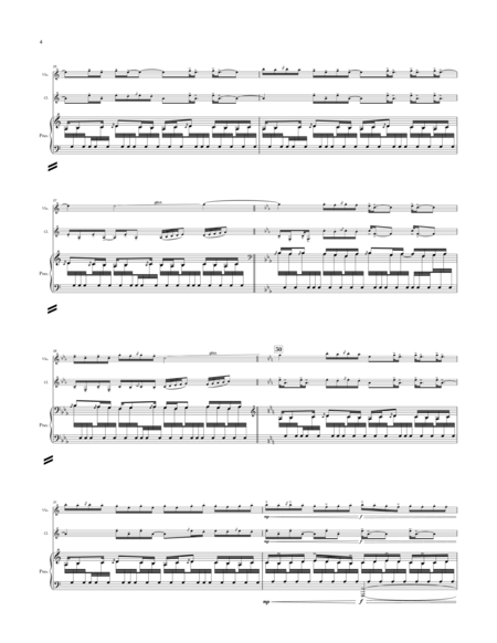 Metropolis (Movements 1-3), full trio for violin, clarinet, and piano image number null