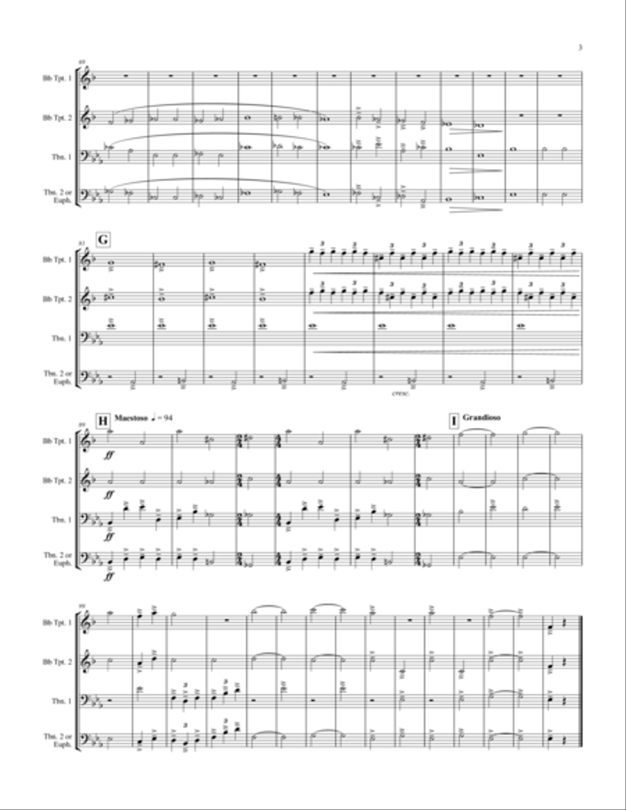 Great Gate of Kiev Brass Quartet scores gallery preview page 4