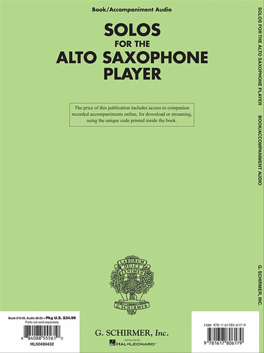 Solos for the Alto Saxophone Player image number null