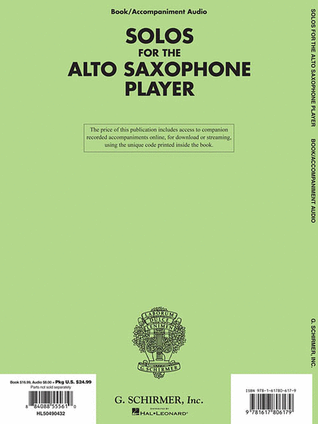 Solos for the Alto Saxophone Player image number null
