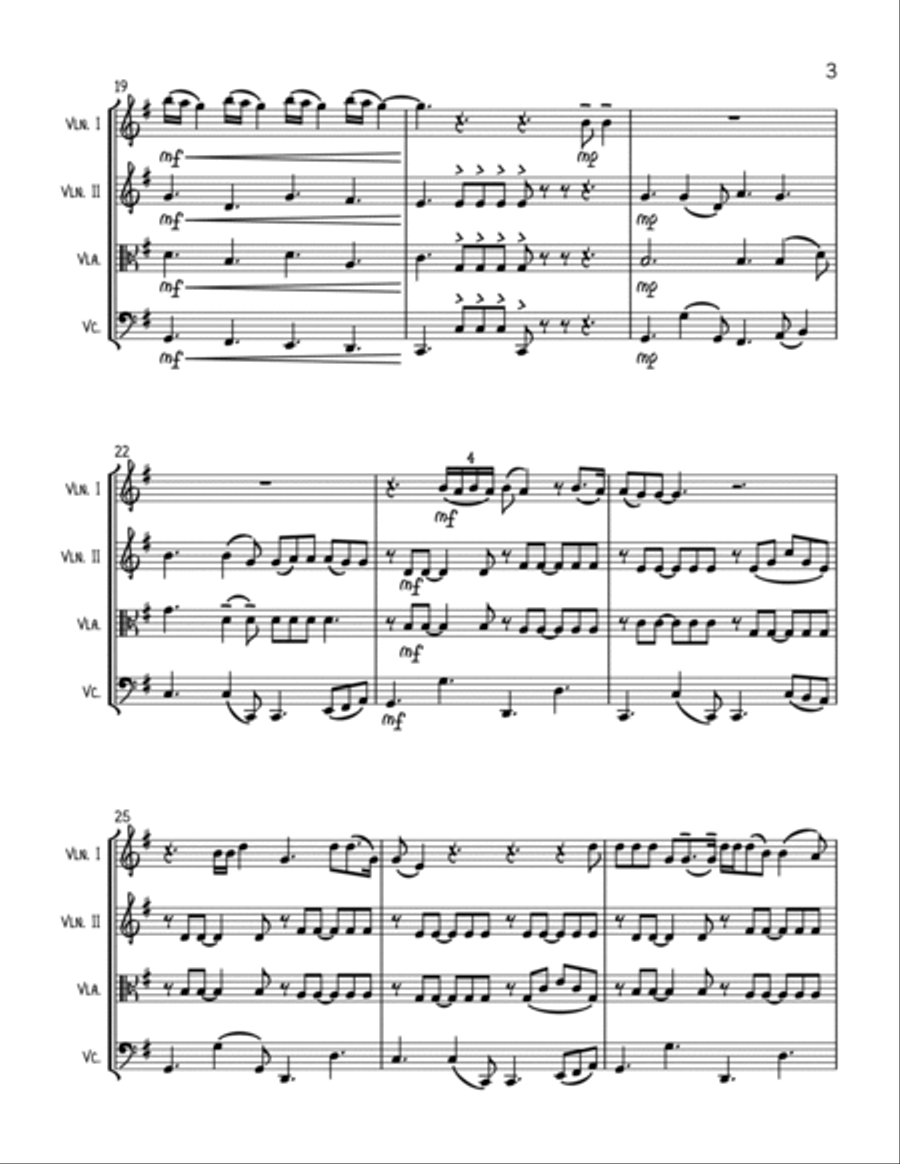 Lover String Quartet scores gallery preview page 3