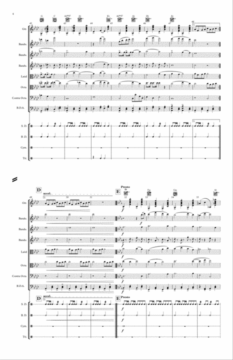 Bruno's Percieving March Bruno's Percieving March Chamber Orchestra scores gallery preview page 4