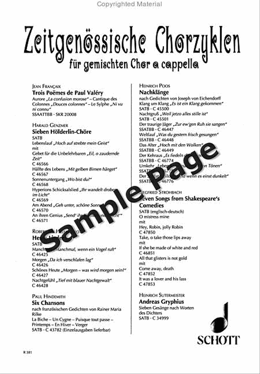Spucken & Schluckensatb A Cappella 4-Part scores gallery preview page 13