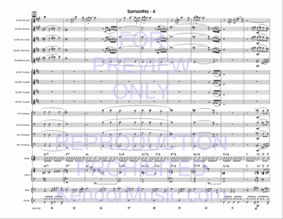 Samantha Samantha Jazz Ensemble scores gallery preview page 5