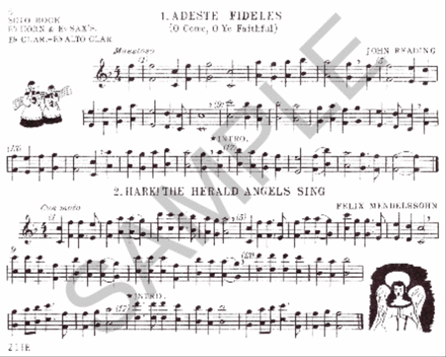 Christmas Time- 1st Ensemble Eb Book Clarinet scores gallery preview page 2