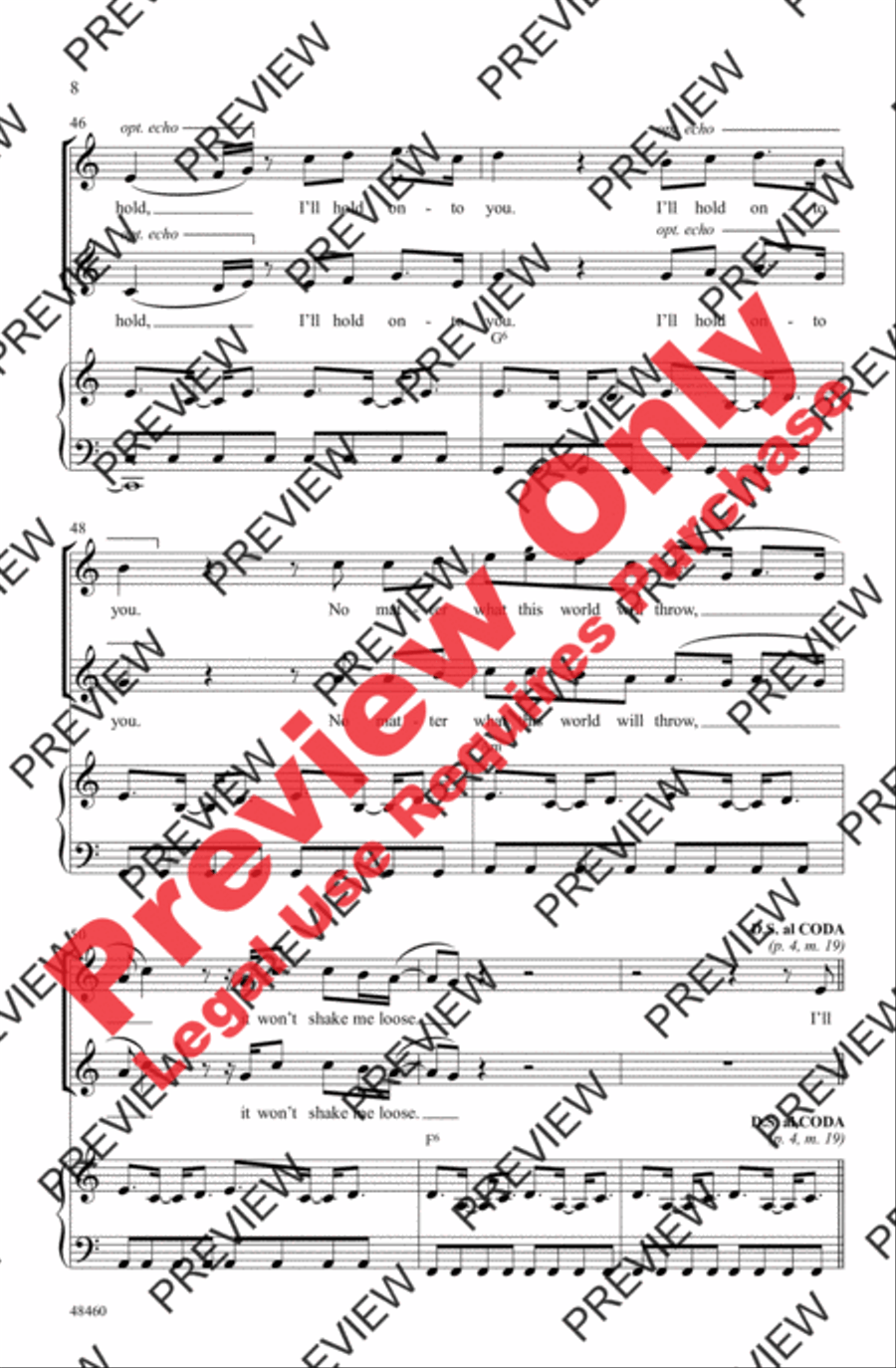 Don't Give Up on Me 2-Part scores gallery preview page 8