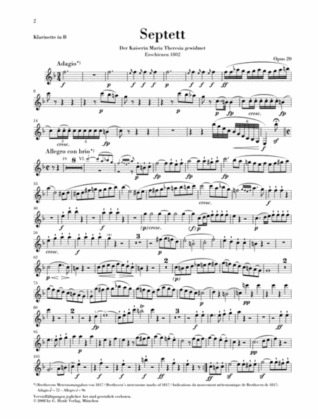 Septet in E-flat Major, Op. 20