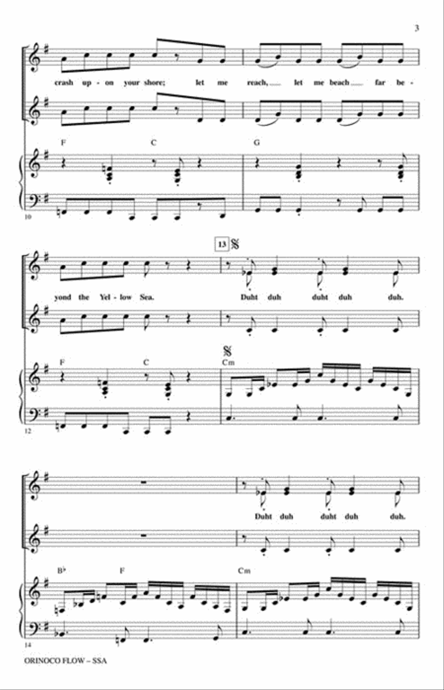 Orinoco Flow SSA scores gallery preview page 3
