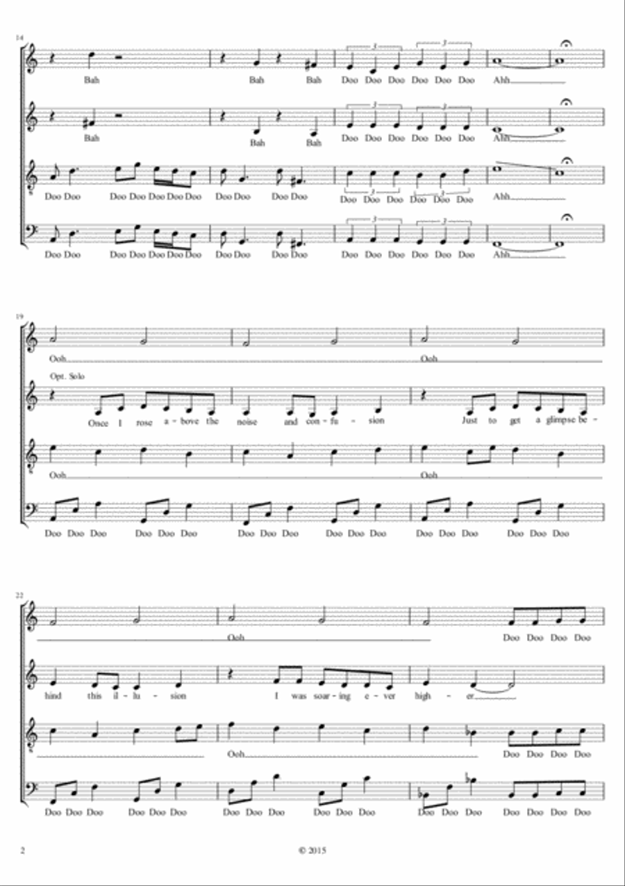 Carry On Wayward Son Carry On Wayward Son 4-Part scores gallery preview page 2