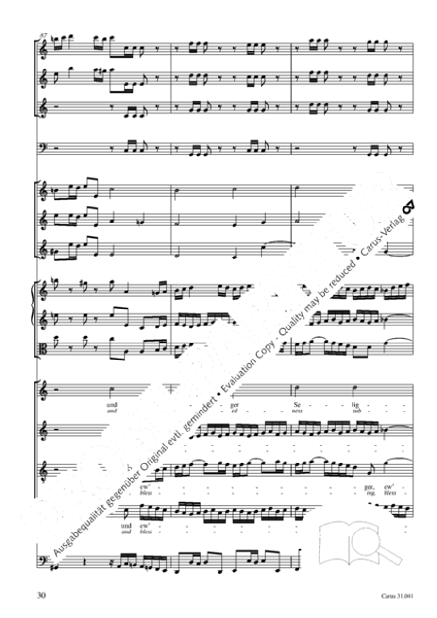 O Lord, we come to praise thee 4-Part scores gallery preview page 31