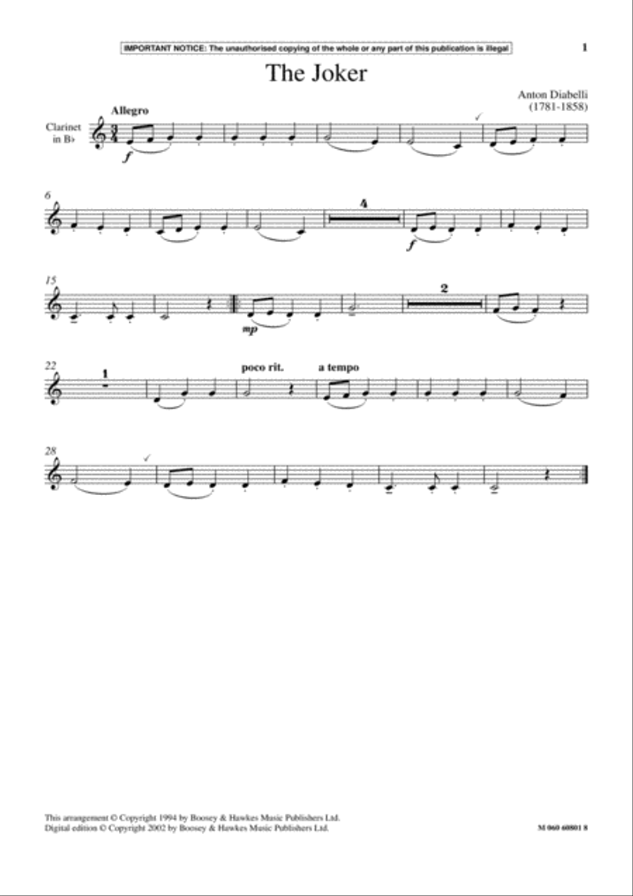 The Joker The Joker School and Community scores gallery preview page 1