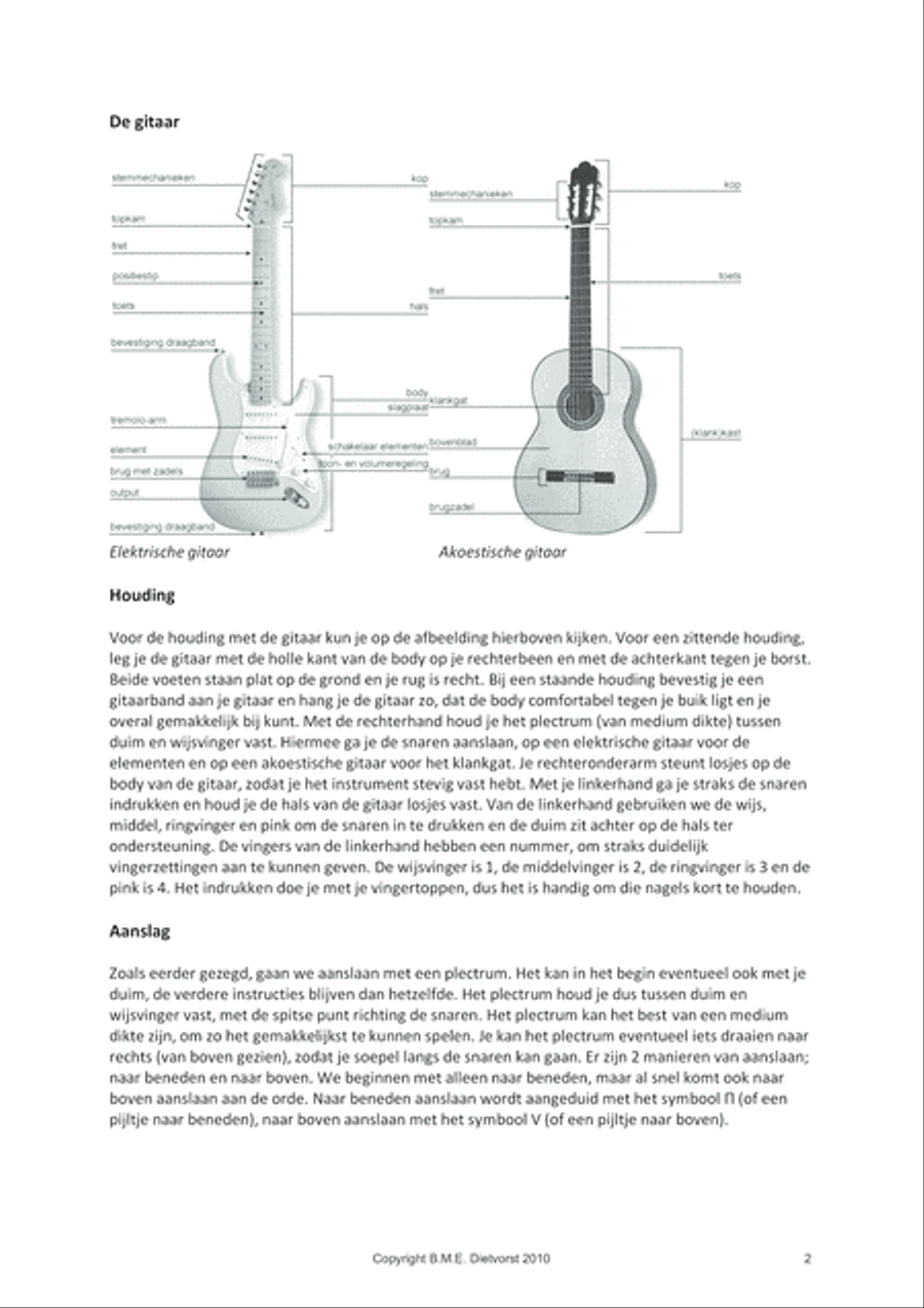 Wil De Echte Gitarist Opstaan! (deel 1) Electric Guitar scores gallery preview page 3