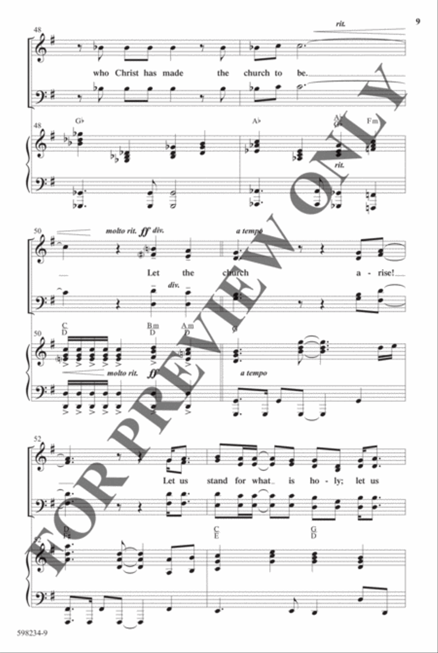 Let the Church Arise - Anthem Choir scores gallery preview page 9