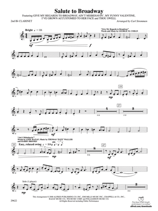 Salute to Broadway: 2nd B-flat Clarinet