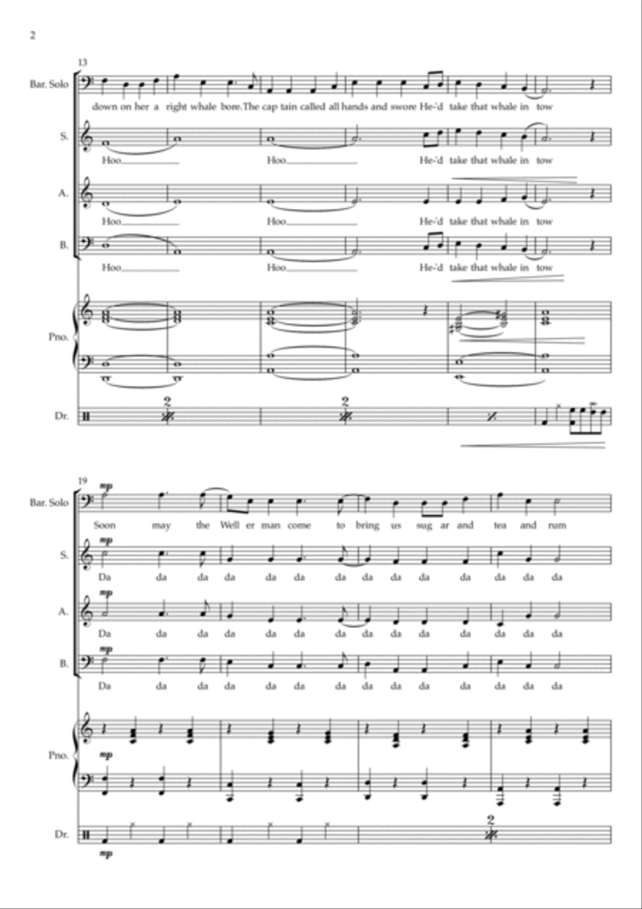 Wellerman 3-Part scores gallery preview page 2