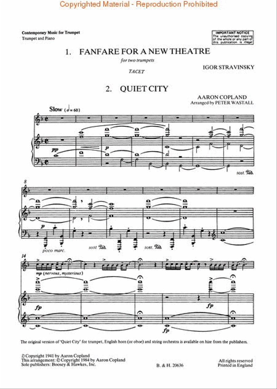 Contemporary Music for Trumpet Trumpet Solo scores gallery preview page 4
