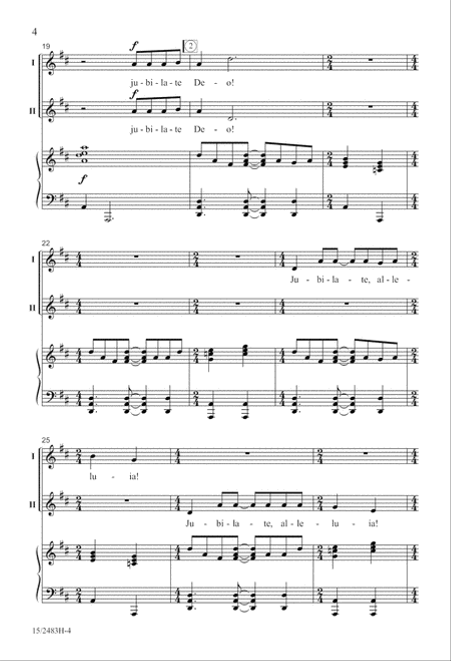 Jubilate, Alleluia! Jubilate, Alleluia! 2-Part scores gallery preview page 5