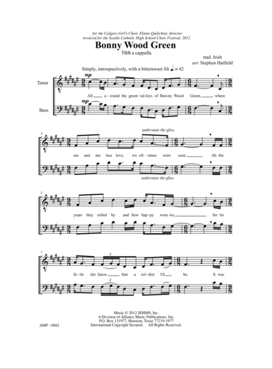 Bonny Wood Green 3-Part scores gallery preview page 2