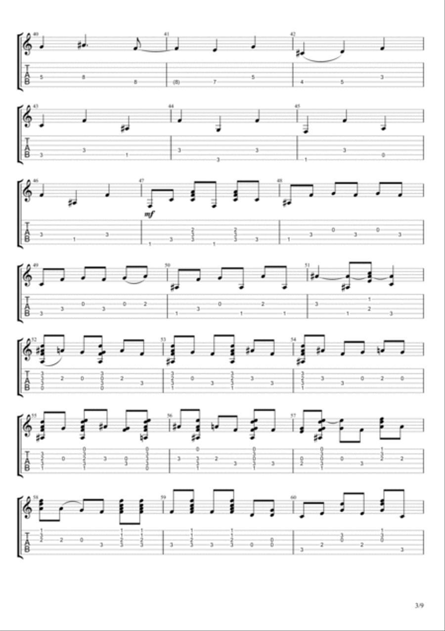 Leaving the River Styx Acoustic Guitar scores gallery preview page 3