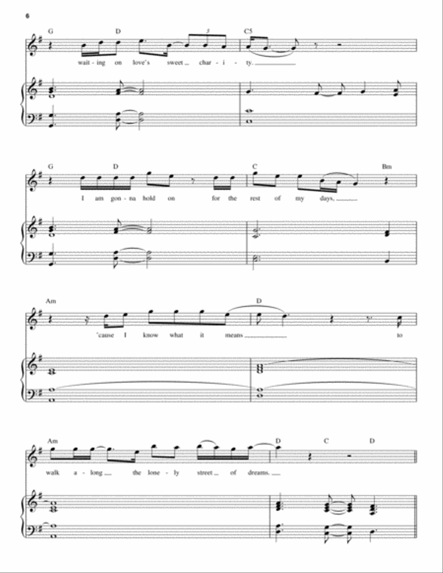 Here I Go Again Piano scores gallery preview page 6