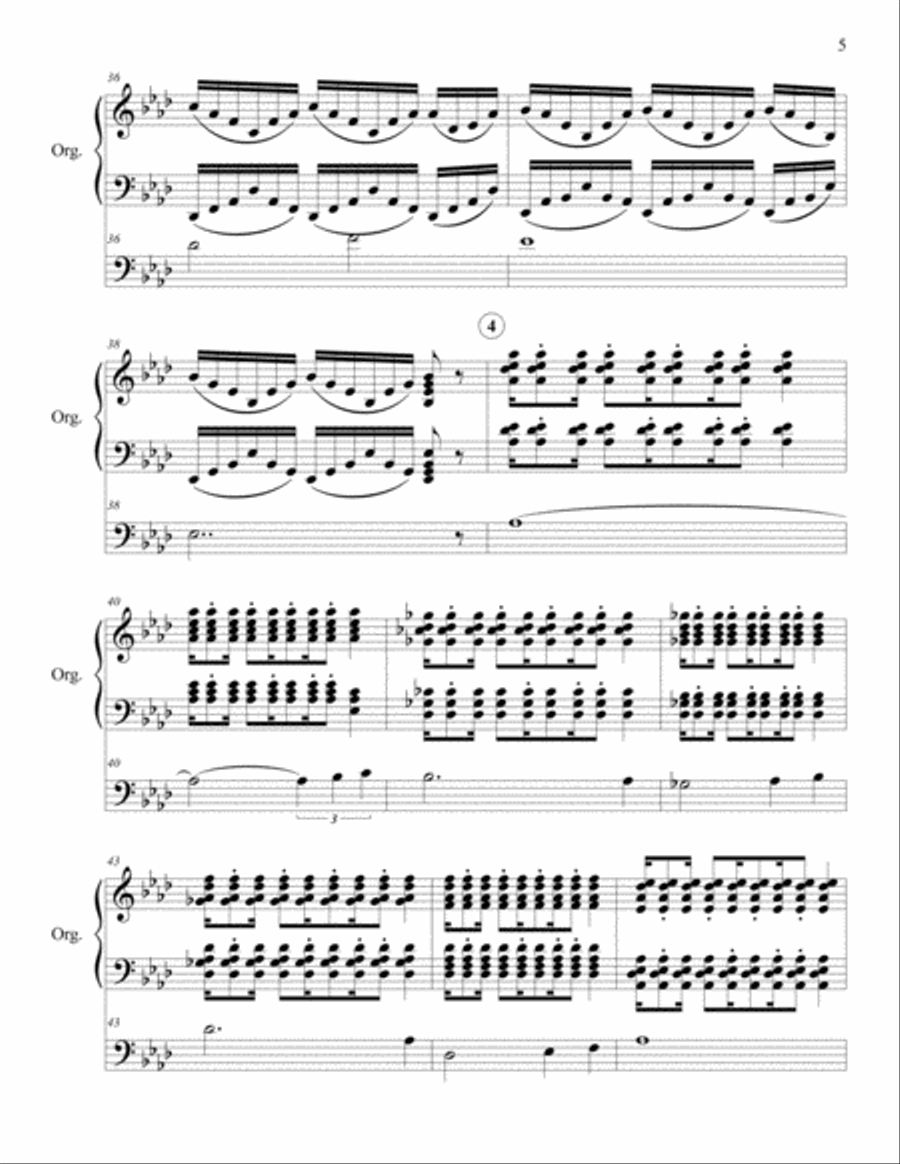 Organ Postlude - The Jubilant Organ Solo scores gallery preview page 5