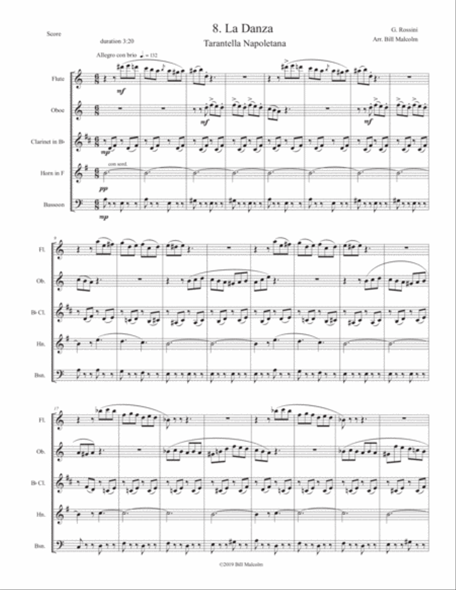 La Danza La Danza Woodwind Quintet scores gallery preview page 1