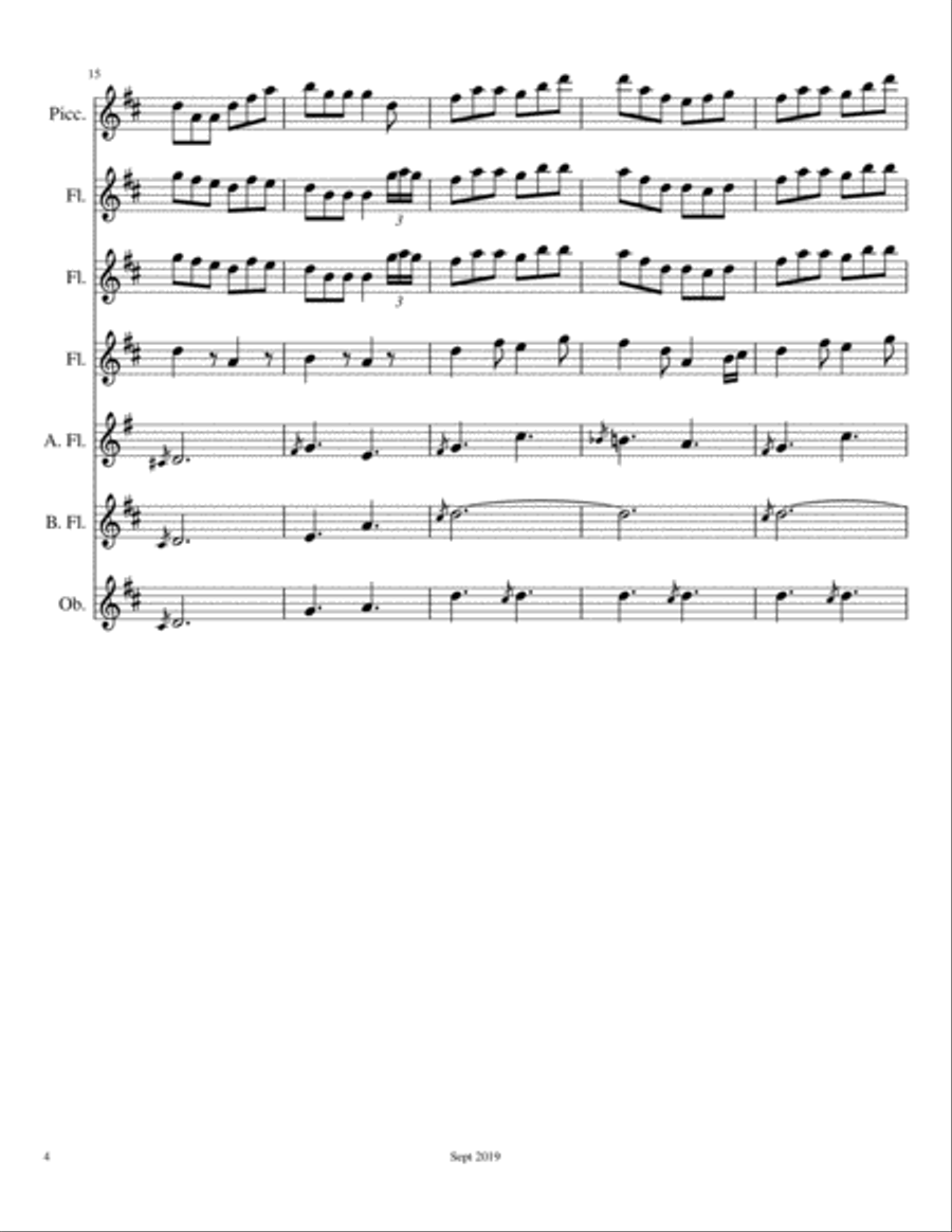 Connaught Man's Ramble Connaught Man's Ramble Woodwind Ensemble scores gallery preview page 4