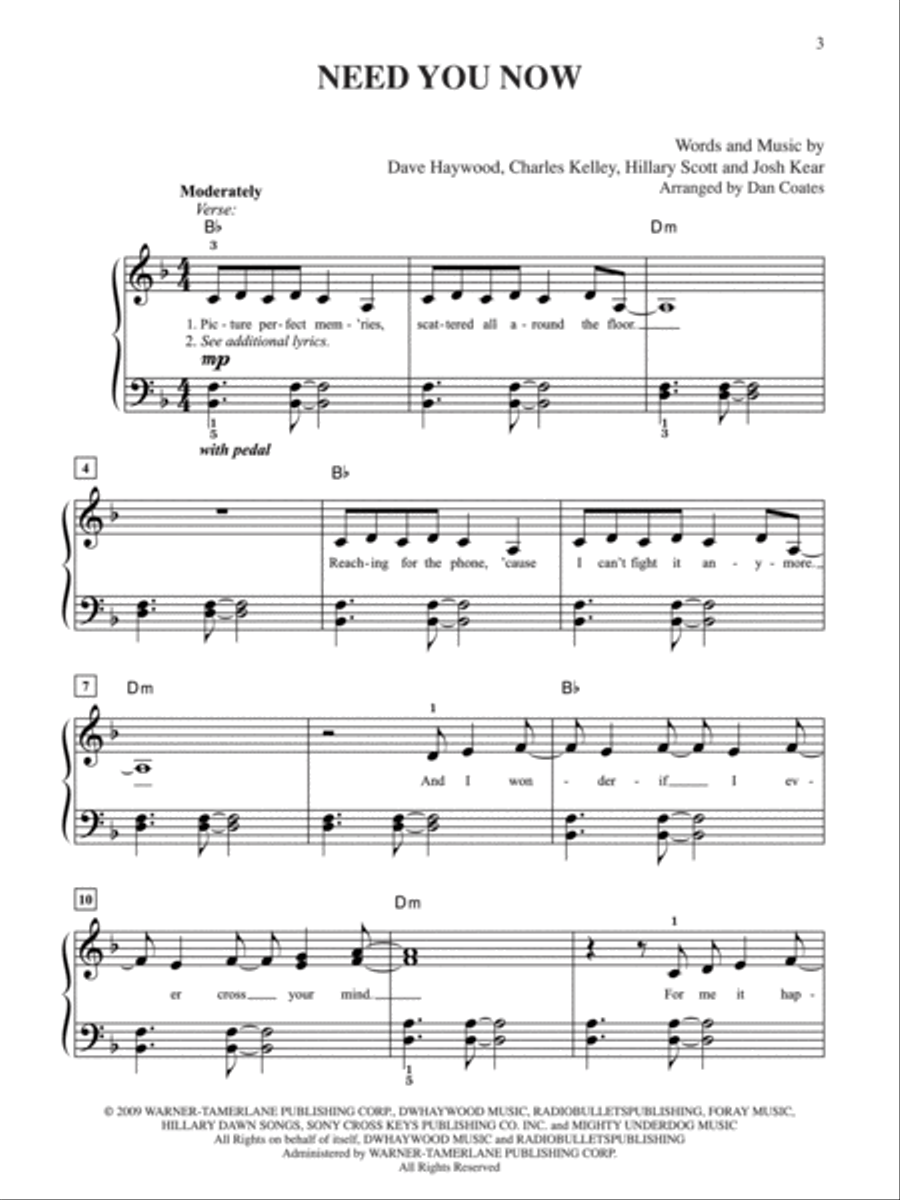 Need You Now Need You Now Small Ensemble scores gallery preview page 2