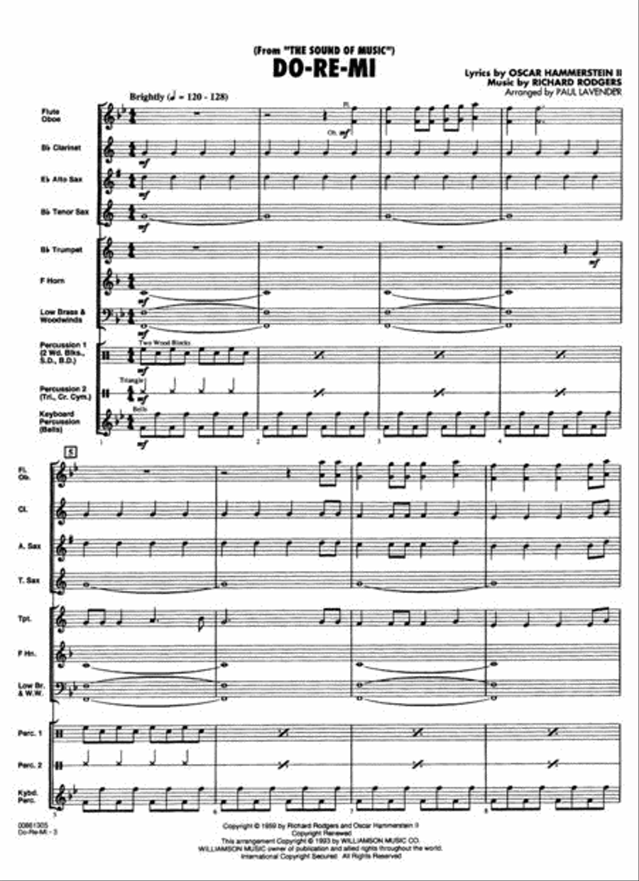 Do Re Mi (from The Sound of Music) Concert Band scores gallery preview page 2
