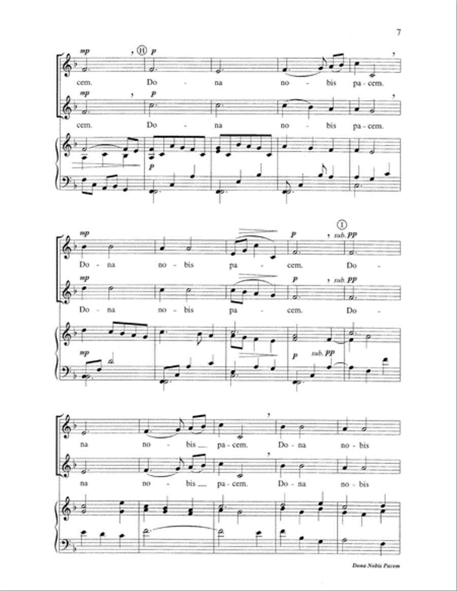 Dona Nobis Pacem Choir scores gallery preview page 7