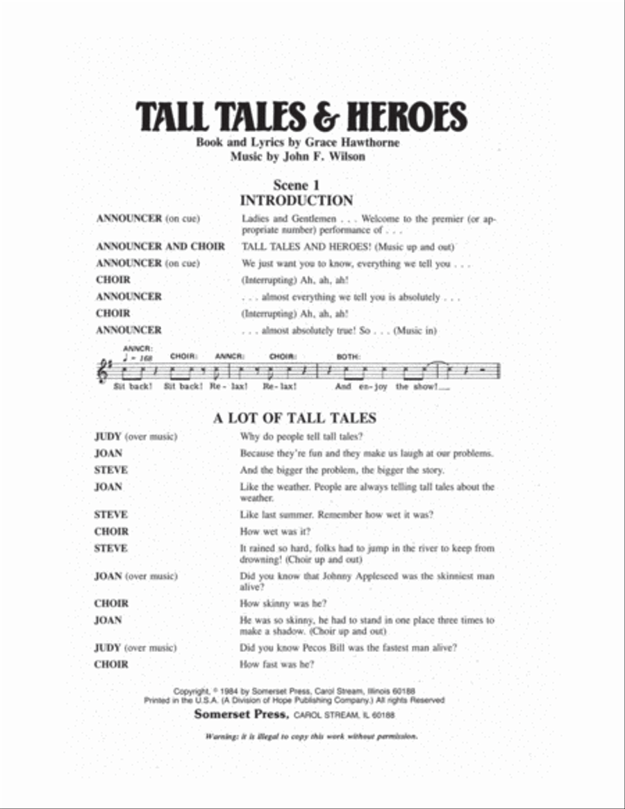 Tall Tales & Heroes Scripts scores gallery preview page 3