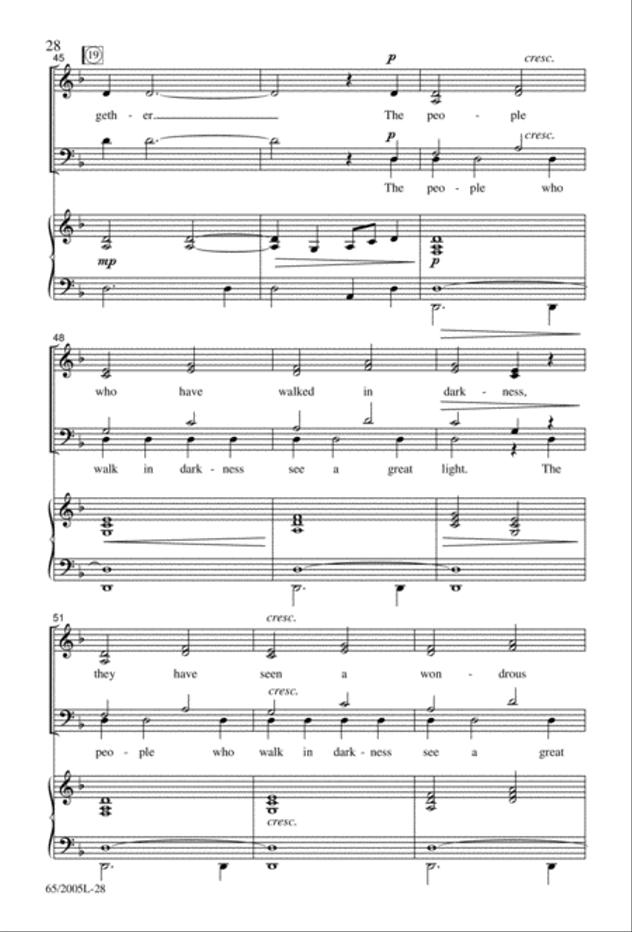 I Hear the Prophet Callin' 4-Part scores gallery preview page 29