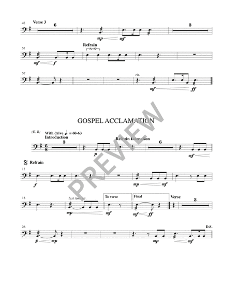 Mass of the Angels and Saints - Brass edition Handbell Choir scores gallery preview page 17
