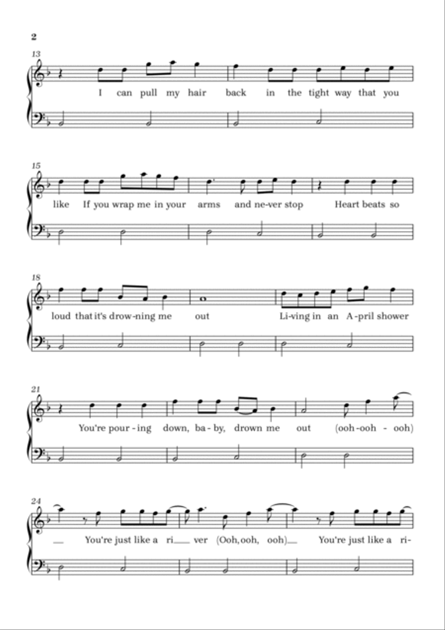 River Easy Piano scores gallery preview page 2